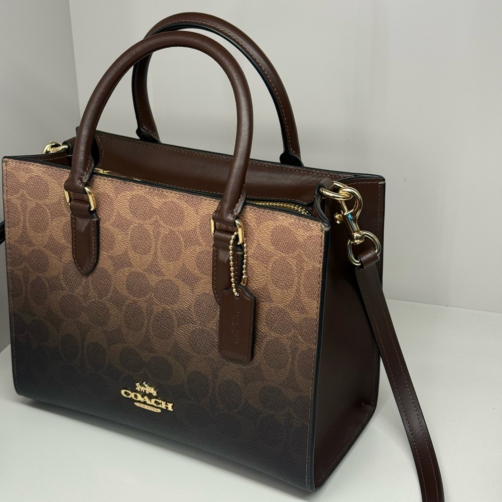 coach Maggie small Tote Bag In Ombre Signature Canvas cdy27 - Picture 2 of 8